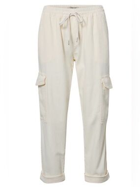 Liverpool Los Angeles Ivory Cargo Jogger Pants Size 8/29